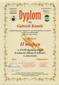 2019 11 27 29 Jaworzno GKutnik II miejsce 300