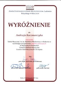 Wyróżnienie A. Kaczmarczyk CEA 2017 300