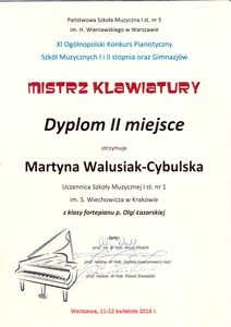 M. WalusiakMistrz klawiatury Warszawa 2018 300